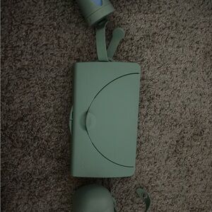 Sage Green Travel Wipes Case